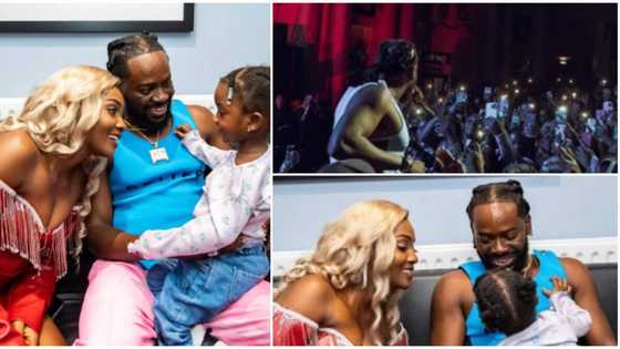 Adekunle Gold at the O2 Academy: Cute photos capture emotional moment Simi, daughter visited singer backstage