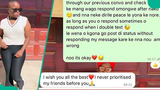Lady dumped for going to celebrate her friend's birthday, chat with ex-boyfriend surfaces online