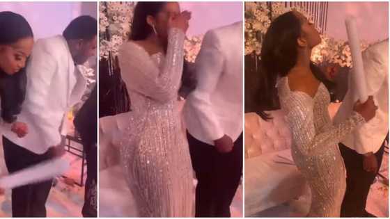 Groom and bride cause stir in video with cute hand dance moves to the trending Zazoo song at their wedding