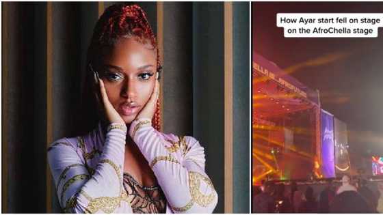Celestial being Ayra Starr cautions Afrochella organisers after falling on stage, video trends, fans react