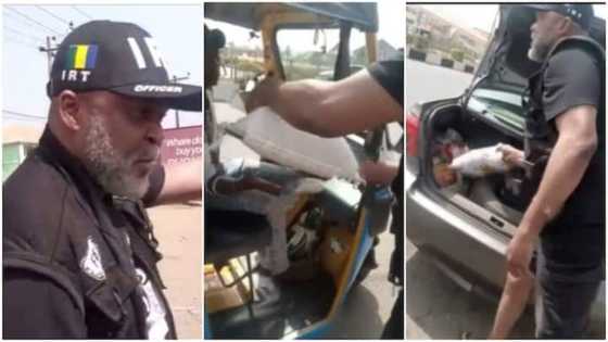 Bakon lamari: Bidiyon dan sanda na raba wa matafiya buhunan shinkafa ya jawo cece-kuce