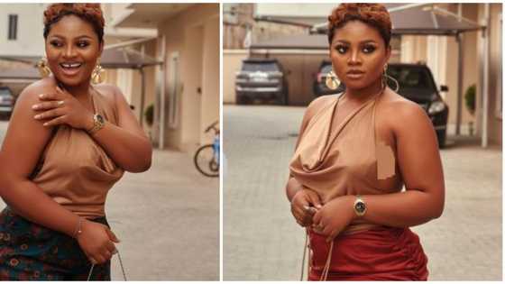 BBNaija fashion: Shine Ya Eyes star Tega flaunts curves in jaw-dropping ensemble