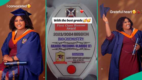 Lady who transferred from OAU to Ajayi Crowther University bags first class in biochemistry