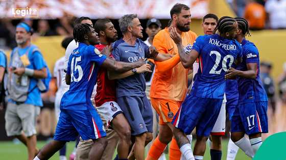 "This is not WWE": PSG coach Luis Enrique shoves Chelsea star after Club World Cup final loss, video