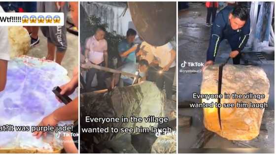 “I’m Rich Beyond My Wildest Dreams”: Lucky Man Finds Shocking Precious Gems Inside Rock in Viral Video