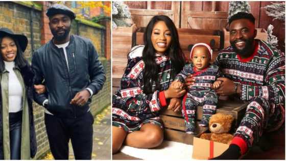 Our precious gift: Khafi and Gedoni finally unveil their son's face with adorable Christmas photo