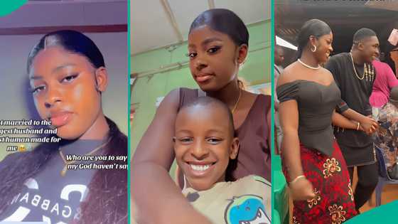 Single mother celebrates as she marries handsome young man, shades critics as wedding video trends