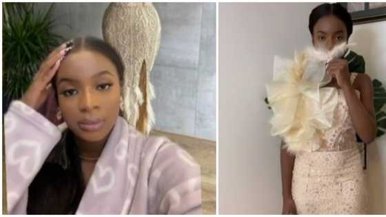 What I ordered: Lady in disbelief as tailor recommended by mum disappoints her