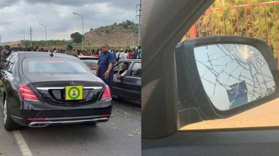 Osinbajo's aide reacts as woman accuses vice president's convoy of damaging her side mirror