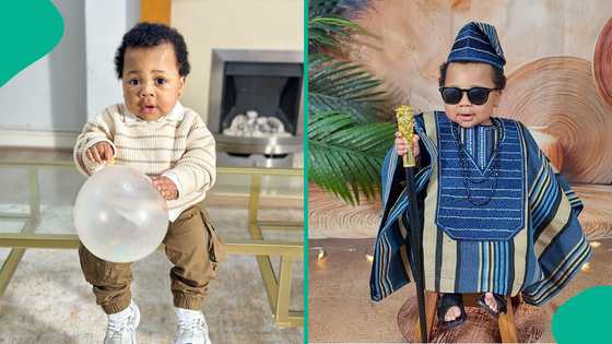 Young boy shows steeze and composure in exquisite aso-oke outfit, shares GRWM video