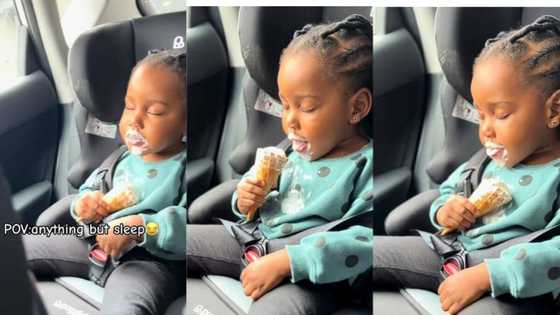 "Life no pass like this": Little girl licks ice cream for the first time, funny moment goes viral on TikTok