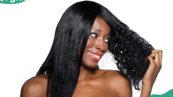 "Dis one na helmet of salvation: Lady requests classy hairstyle, gets a less finer version