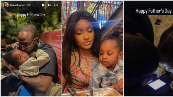 "First time": Many stunned as photos of Davido celebrating Father's Day with his 2nd son Dawson go viral