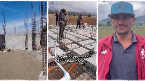 "After 4 years": Man deported from abroad returns home, works hard and builds big house for his family