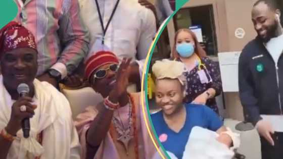 “Two besties”: Davido gets KWAM 1 to sing Wizkid’s praises in special message at his mum’s burial
