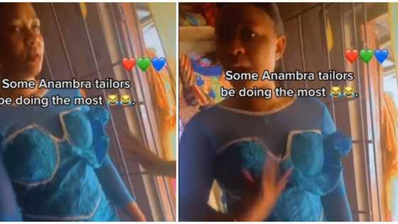 "What you get for overpricing": Hilarious reactions as lady shares dress tailor made for her