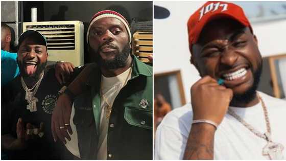 “Expensive smile”: Rapper Odumodu Black in shock after discovering Davido’s white teeth cost $60k, fans react