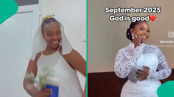 Lady who wore wedding gown during Hallelujah Challenge gets married months later