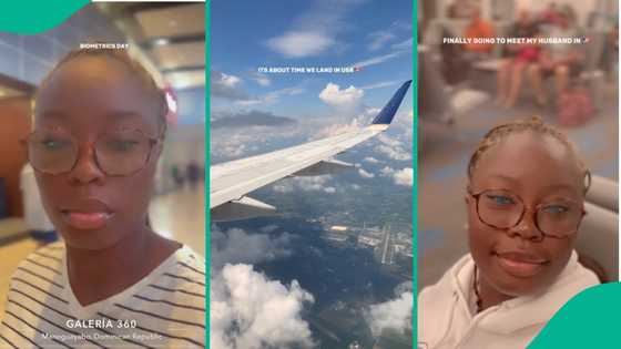 Nigerian lady reunites with husband in US, shares her travel experience