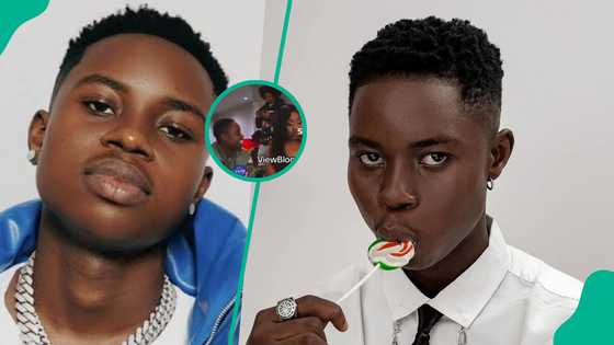 Lady walks out on Peller after making inappropriate comment about her tummy at Olamide’s concert