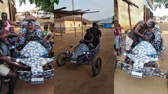 Young man builds tricycle that can be converted to a car (photos)