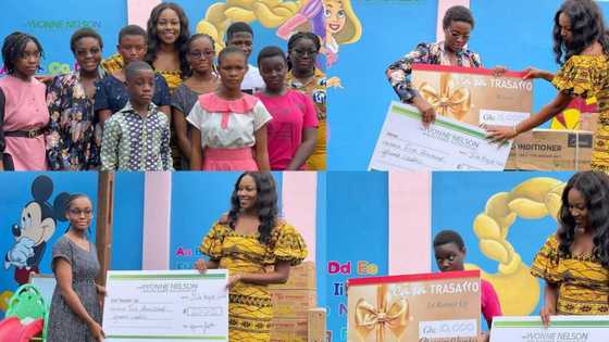 Yvonne Nelson: Actress organises essay competition, presents N2.7m to top 3 students