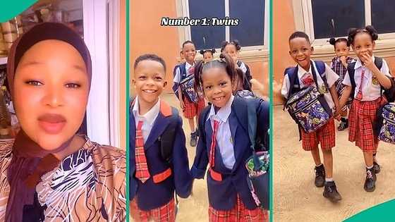 Mum who delivered 3 sets of twin children shows them off online: "Una get mind o"