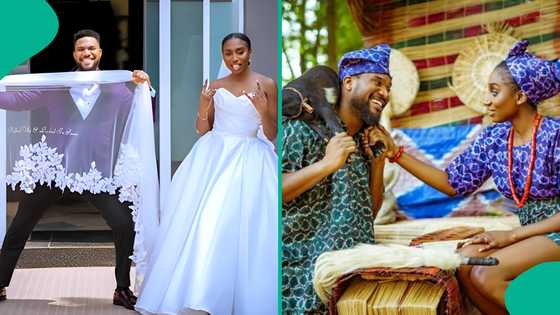 Kunle Remi, wife mark 1st wedding anniversary, fans react: "Their union shook Nigeria's internet"