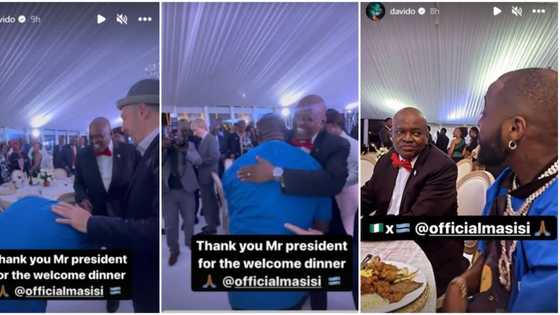 "In this life just have money": Botswana president excited as he welcomes Davido to his country