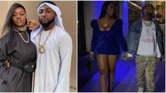 "How he dropped her hands though": Reactions as another video of Davido and Chioma in London emerges