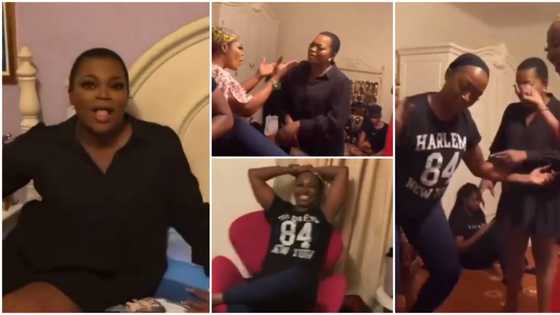 Hilarious videos of Kate Henshaw, Funke Akindele and others on a movie set crack fans up on social media