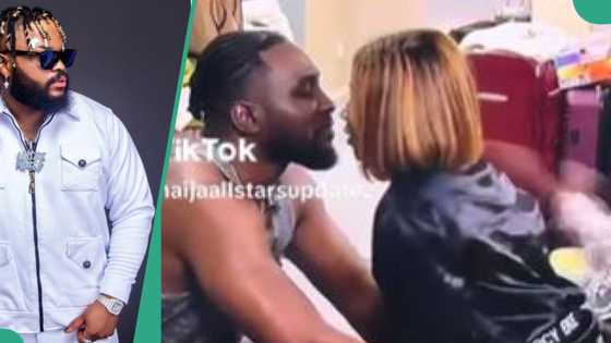 Moment Ilebaye stopped Mercy Eke from Kissing Pere because of Whitemoney goes viral: "Wahala"