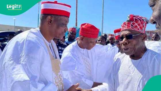 Obasanjo ya halarci bikin diyar Kwankwaso da jar hula a Kano