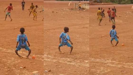 "He wants to play": Boy with bow legs watch silently as his mates play football, video goes viral on TikTok