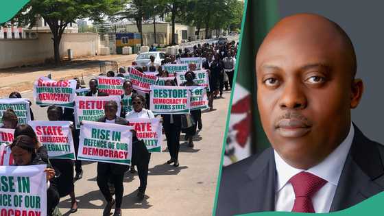 Lawyers march in Port Harcourt streets, petition Trump, demand end to Tinubu’s emergency rule