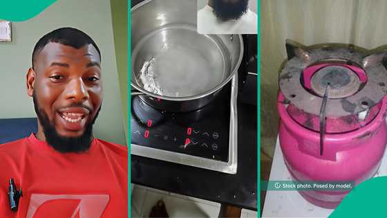 No need for gas: Nigerian Man uses induction cooker to boil water with solar energy