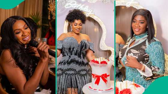 May Edochie, Mercy Johnson, others show up in style for Junior Pope’s widow's birthday dinner