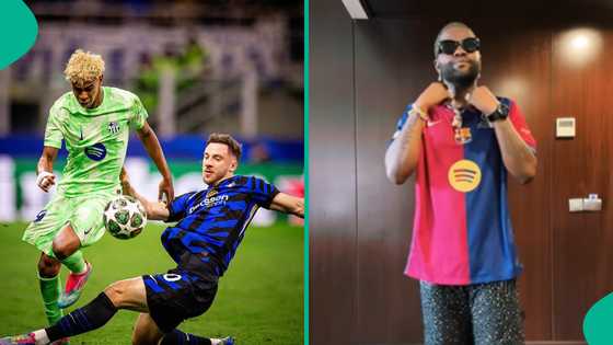 UCL: Skales suffers severe backlash as fans compare his career to Barcelona's loss, taunt him