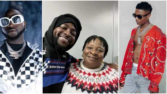 “Aww, this is so lovely to see”: Davido describes moment he carried Wizkid’s mum’s bag at the airport