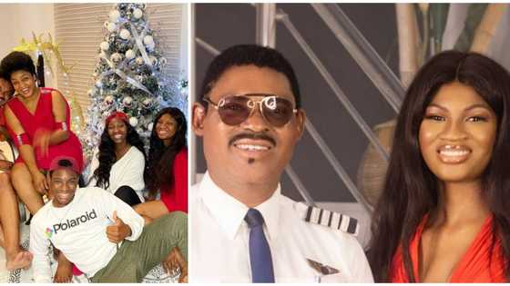 Omotola Jalade-Ekeinde marks daughter's birthday, hubby leaves work to join celebrant for cute photoshoot