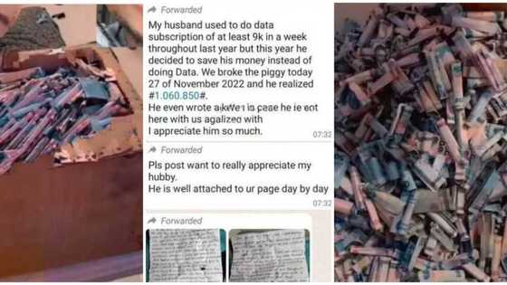 After he stopped doing 9k weekly data sub, Nigerian man flaunts over N1m saved in his piggy bank