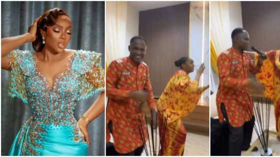 Chioma Akpotha at 43: Actress scatters dance floor as gospel singer storm her house in sweet video