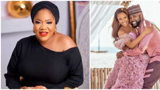 Toyin Abraham reacts as Adesua Etomi and Banky W open up about fertility struggles