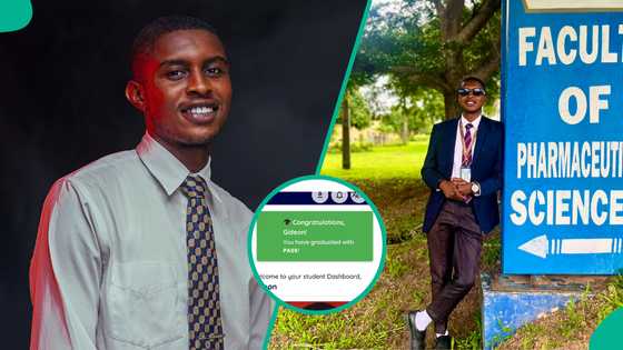 Pharmacy student reacts as he graduates with pass from University of Ilorin