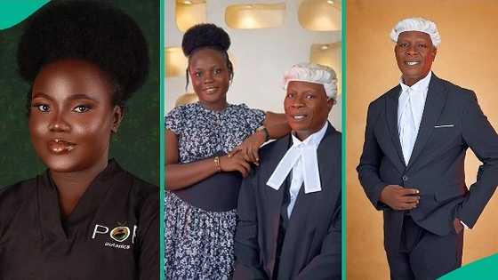 Lady's reaction after seeing bar exam result of her 56-year-old father trends online, photos surface