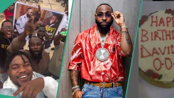 Davido's diehard fan uses his savings to show street love in celebration of singer's birthday