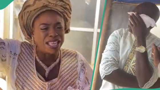 Nigerian couple breaks down in tears after welcoming their first child in 14 years, sparks reactions