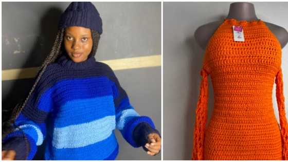 It took 80 hours to create: Crotchet fashion designer shares photos of stylish knit dress