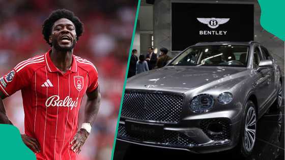 Ola Aina spooted 'disturbing UK' with ₦400m Bentley after Nottingham Forest win