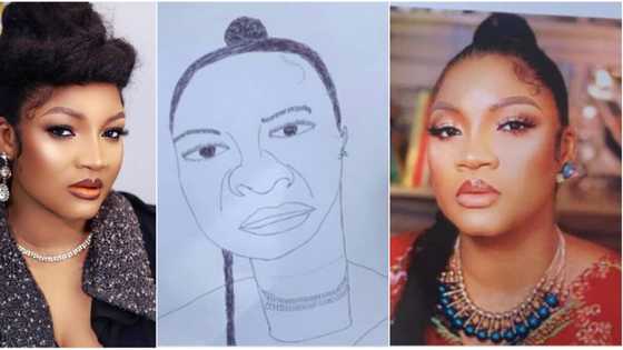 You’ll be locked down: Omotola Jalade blows hot as Nigerian artist draws her portrait, stirs massive reactions